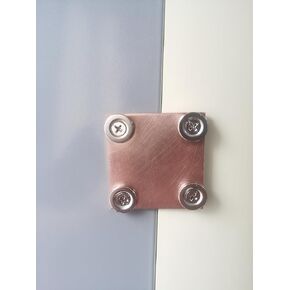 Magnetic Backing Copper Welding Spoon Magnetic Copper Butt-Weld Backer Set Flat Copper Panels Hands-Replaceable Magnet Design, can be reused (2 * 5IN)