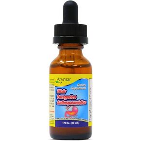 ARYMAR Elixir Paregorico Antiespasmodico, Prevents Stomach Aches, Improve Digestion (1 Fl Oz/Pack of 1)