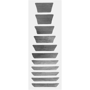 Black Thin Trapezoid Fretboard Decal Marker Inlay Sticker for Electric Acoustic Guitar Guitar Stickers Fretboard Dragon Acoustic and Classical Guitar Parts(ZS480) in Saudi Arabia