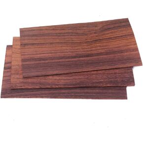 Alnicov Guitar Veneer, 3Pcs Rosewood Wood Guitar Head Veneer Shell Sheet Headplate Replacement