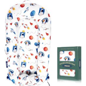 Infant Lounger Baby Nest Replacement Cover | Hypoallergenic | Premium | [Fits Dockatot Deluxe+] (Cover Only) (Astronaut)