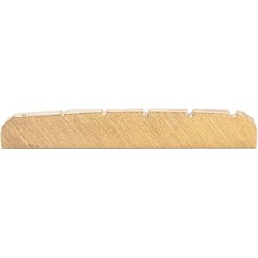 Musiclily 42mm Guitar Brass Nut Pre-Slotted Nut Replacement for Strat Tele Style Electric Guitar, 42x3.5x6mm