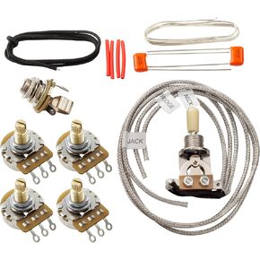Musiclily Pro LP STD Vintage 50s and Modern 60s DIY Wiring Kit Upgrade for Epiphone LP Style Electric Guitar, Nickel Switch