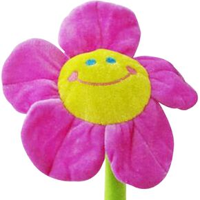 Stuffed Artifical Flower,Plush Sunflower Bouquet with Bendable Stems, Stuffed Flower Home Decoration for Wedding Party Birthday Christmas (26 Inch, Orange)