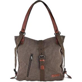 Women Canvas Tote Handbags Casual Shoulder Work Bag Backpack Top Handle Bag Handbags Purses