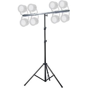 (TM) 8FT 2.5 Meter Tripod Stage Light Stand with 3.5FT (1.0M) T Bar for 8 Lights Black