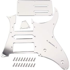 Alnicov Pickguard HSH with Back Cover and Trussrod Cover Mirror for Ibanez RG350 EXZ MDX EX Guitar