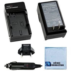 Battery Charger for Gopro GoPro Hero3/Hero3+ Camera & + Microfiber Cloth | AHDBT-301/AHDBT-302