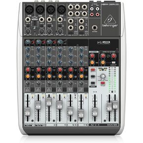 Behringer Q1204USB 12-input Mixer with USB Audio Interface, Black