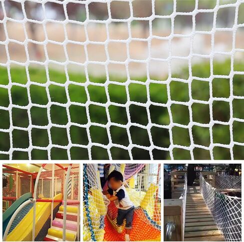 Climbing Cargo Net for Kids Outdoor Balcony Safety Net Rope Netting Playground Climbing Net Stairway Railing Safety Net for Children Pets Toys Knotless Polyester Sports Netting in Saudi Arabia