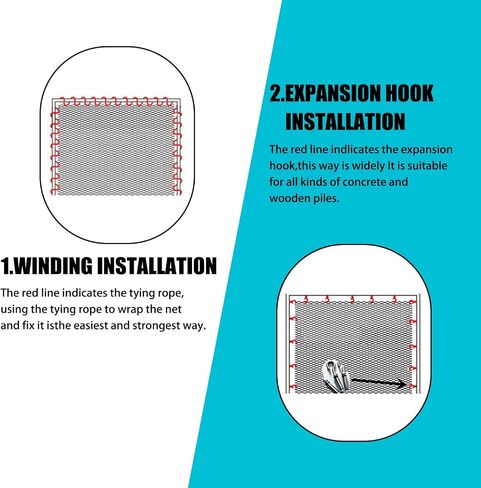 Climbing Cargo Net for Kids Outdoor Balcony Safety Net Rope Netting Playground Climbing Net Stairway Railing Safety Net for Children Pets Toys Knotless Polyester Sports Netting in Saudi Arabia