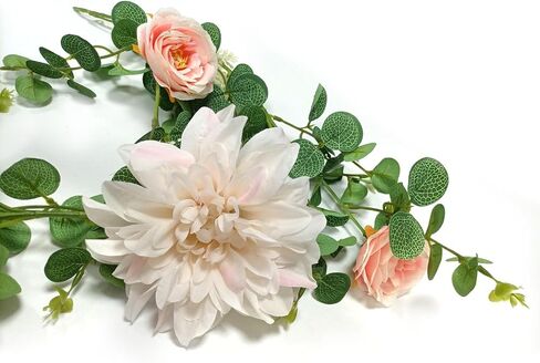 Eucalyptus Garlands, Flower Garland, Wedding Arch Flowers, Floral Swag for Wedding Christmas Decoration Table Backdrop Arch Wall Party Home Bedroom Décor (Pink) in Saudi Arabia