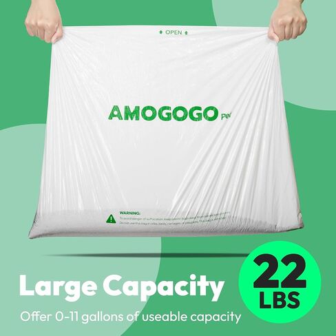 AMOGOGOPET Litter Robot Waste Bags Fit for Litter Robot 3 and 4, 50 Pack Liner Bags, Self Cleaning Cat Litter Box Trash bags with 9-11 Gallons of Capacity in Saudi Arabia