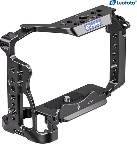 ليوفوتو قفص كاميرا ZV-E10، لسوني ZV E10، قفص مع مقبض، ARRI، كولد شو، متوافق مع اركا in Saudi Arabia