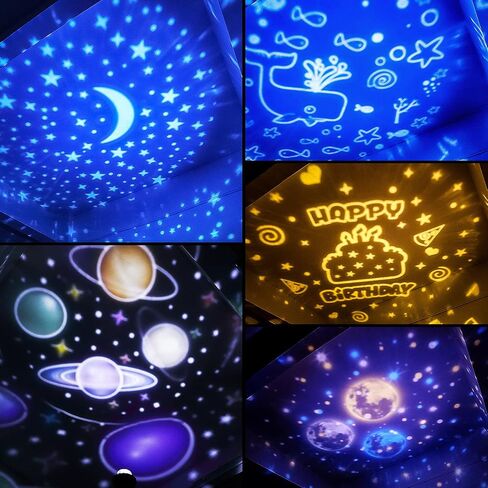 Solar System for Kids Projector Night Light, 360°Rotating+5 Films Planet Space Projector for Bedroom, Bright Night Light for Boys Room, Space Toys for Kids 3-5, Solar System Planet Toys for Boy Gifts in Saudi Arabia