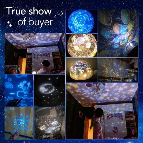 Solar System for Kids Projector Night Light, 360°Rotating+5 Films Planet Space Projector for Bedroom, Bright Night Light for Boys Room, Space Toys for Kids 3-5, Solar System Planet Toys for Boy Gifts in Saudi Arabia