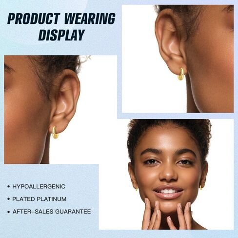 Cycuff 925 Sterling Silver Hoop Earrings Colorful Cubic Zirconia Jewelry Drop Earrings for Women Teen Girls Set Earring Gifts for Her in Saudi Arabia