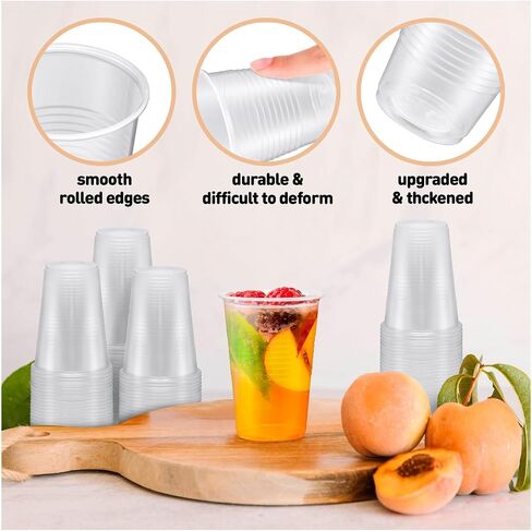 Diplastible 2400 pack 5 oz Clear Plastic Cups for Parties, Disposable Drinking Cups for Birthday Party Supplies, Office, Home, Events, Picnics and Dessert in Saudi Arabia
