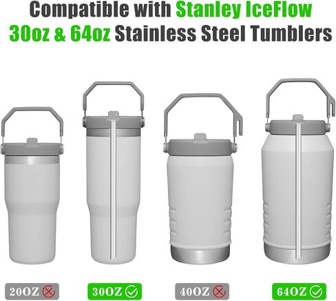 NiHome 18PCS Clear Plastic Straws Fit for Stanley IceFlow Tumbler 20oz, Reusable Replacement Straws for Stanley Ice Flow Cup with 2 Brushes, Durable for Hot/Cold Drinks, Eco-Friendly, BPA-Free in Saudi Arabia