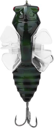 في بيست لايف طعم صيد على شكل سيكادا من بيونيك، 7.5 سم خطاف طعم صيد صناعي صلب مع دوران دوار in Kuwait