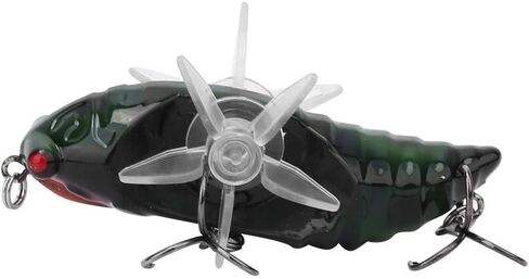 في بيست لايف طعم صيد على شكل سيكادا من بيونيك، 7.5 سم خطاف طعم صيد صناعي صلب مع دوران دوار in Kuwait