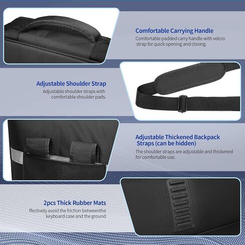 DJ Controller Case Compatible with FLX10 / DDJ 1000 / 1000SRT / DDJ-REV7 / DDJ-REV5 / SC LIVE 4, DJ Controller Carrying Case Padded with Multi-pocket, DJ Case for DJ Controller & Accessories in Kuwait