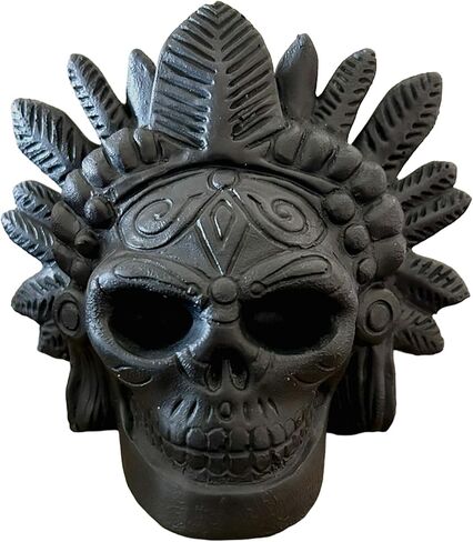 صفارة الموت Mordial Aztec بصوت عالٍ - جمجمة حرب صراخ المايا الأصلية (أسود) in Saudi Arabia