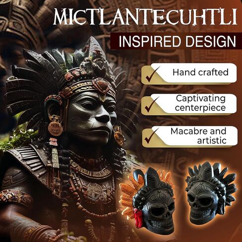 صفارة الموت Mordial Aztec بصوت عالٍ - جمجمة حرب صراخ المايا الأصلية (أسود) in Saudi Arabia