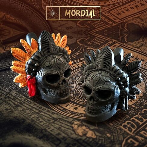 صفارة الموت Mordial Aztec بصوت عالٍ - جمجمة حرب صراخ المايا الأصلية (أسود) in Saudi Arabia