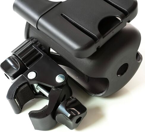 حامل أكواب بحامل ميكروفون من فابريكو مع حامل هاتف، حامل هاتف 2 في 1 أيضًا لعربة الأطفال والدراجة والكرسي المتحرك والمشاية والسكوتر وجهاز المشي وعربة الجولف وعربة التسوق وكرسي الشاطئ. in Kuwait