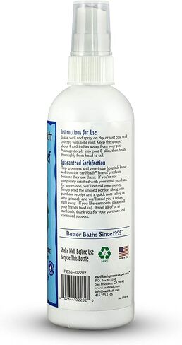 Earthbath Vanilla & Almond 3-in-1 Dog & Puppy Deodorizing Spritz - Conditions & Detangles, Aloe Vera, Vitamin E, Keep Your Dog's Coat Feeling Soft & Tangle Free, Made in USA - 8 Fl Oz, Pack of 3 in Kuwait