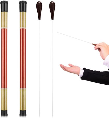 Yeshone 15 Inch Music Conducting Baton with Case Conductor Baton Orchestra Rosewood Handle Music Conductor Baton Lightweight Choir Director Baton for Choral Symphony Concert(Black) in Saudi Arabia
