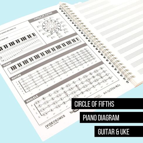 Manuscript Paper Notebook Black • 12 Staff per Page Blank Sheet Music Notebook • 120 Page Hardcover Music Staff Paper Notebook Music Journal • Music Staff Notebook 150+ Free Music Lessons in Saudi Arabia