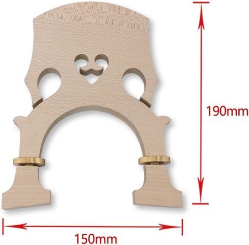 3/4 Upright Double Bass Bridge Bass Double Bass Accessory Upright Bass Parts (Maple Adjustable) in Kuwait