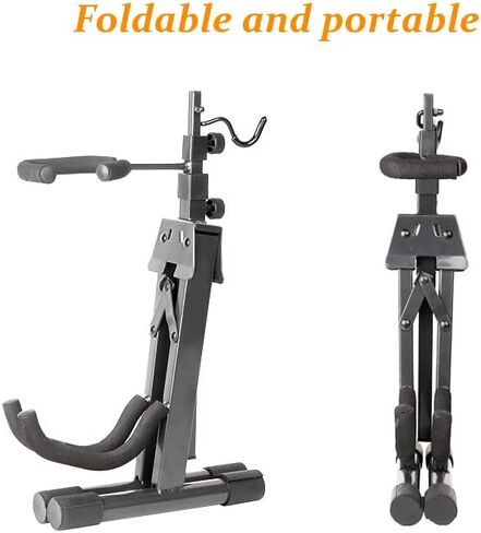 yinyu Violin Stand with bow holder,Adjustable Portable Folding Tripod Metal Stand for Mini Small Guitars,Banjo,Ukulele,Mandolin… in Saudi Arabia