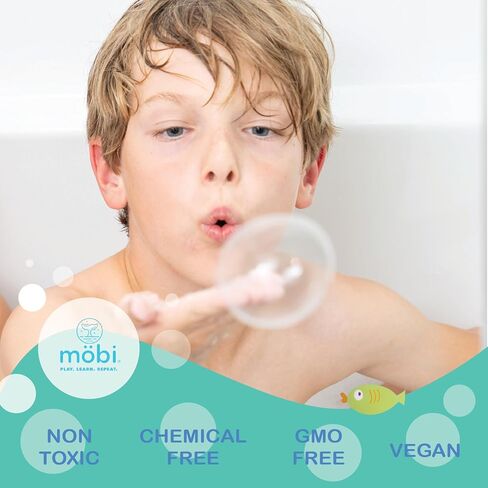 Mobi Little Whale Bubble Bath - Makes 12 Bubble Baths, Moisturizing Bubbles, for All Skin Types, Non Toxic, Chemical Free, GMO Free - 8 Fl Oz in Kuwait