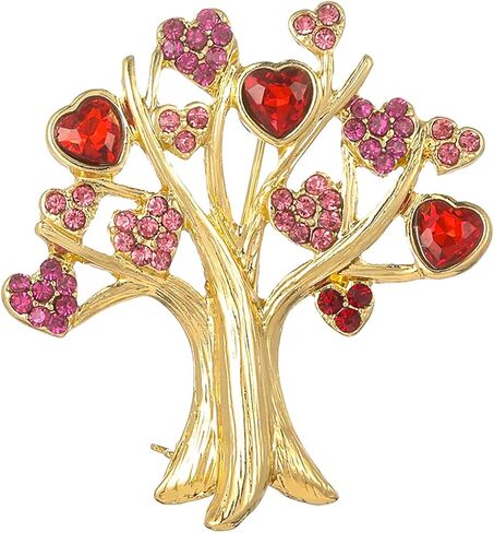 ZMNNOPPAB هدية عيد الحب بروش دبوس شجرة الحب شكل قلب دبابيس سهم كيوبيد في القلب تقع في الحب التلبيب دبوس in Kuwait