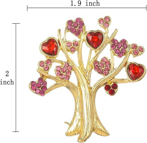ZMNNOPPAB هدية عيد الحب بروش دبوس شجرة الحب شكل قلب دبابيس سهم كيوبيد في القلب تقع في الحب التلبيب دبوس in Kuwait