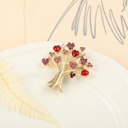 ZMNNOPPAB هدية عيد الحب بروش دبوس شجرة الحب شكل قلب دبابيس سهم كيوبيد في القلب تقع في الحب التلبيب دبوس in Kuwait