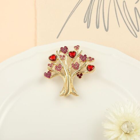 ZMNNOPPAB هدية عيد الحب بروش دبوس شجرة الحب شكل قلب دبابيس سهم كيوبيد في القلب تقع في الحب التلبيب دبوس in Kuwait