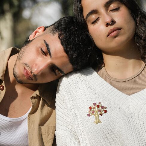 ZMNNOPPAB هدية عيد الحب بروش دبوس شجرة الحب شكل قلب دبابيس سهم كيوبيد في القلب تقع في الحب التلبيب دبوس in Kuwait