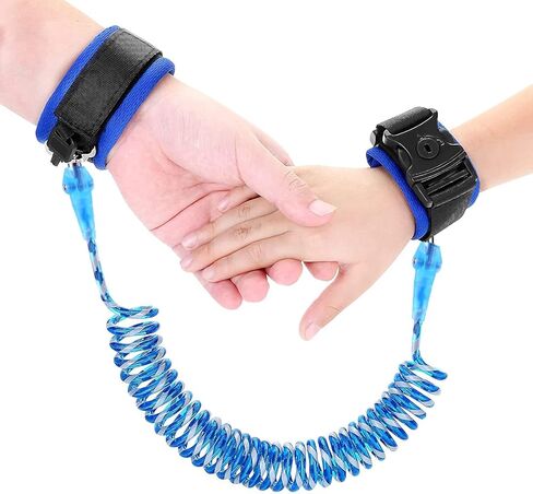 سلسلة معصم مضادة للفقدان مقود للأطفال مع أقفال أمان مطورة للأطفال الرضع والأطفال وسوار المعصم للأنشطة الخارجية والتسوق (وردي 8.2 قدم) in Kuwait