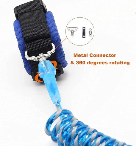 سلسلة معصم مضادة للفقدان مقود للأطفال مع أقفال أمان مطورة للأطفال الرضع والأطفال وسوار المعصم للأنشطة الخارجية والتسوق (وردي 8.2 قدم) in Kuwait