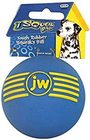 JW iSqueak Durable Rubber Ball, Dog Chew Toy with Squeaker - Medium - 7 cm in Saudi Arabia