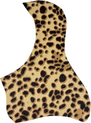 Guitar Pickguard Anti-Scratch Guard Plate Perfect Replacement, Genuine Leather，Self Adhesive (1-leopard print) in Saudi Arabia