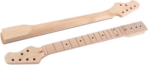 Alnicov Electric Guitar Neck,Maple 22 Frets Fingerboard Compatible 4x2 Headstock for ST Guitar Parts Replacement in Saudi Arabia