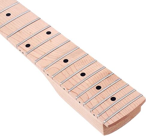 Alnicov Electric Guitar Neck,Maple 22 Frets Fingerboard Compatible 4x2 Headstock for ST Guitar Parts Replacement in Saudi Arabia