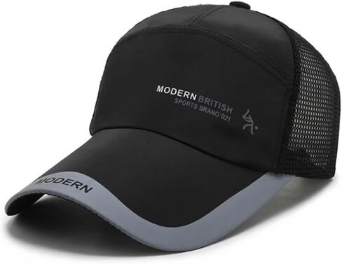Running Baseball Cap for Men Women Summer Mesh Sun Cap Long Profile Sport Hat Quick Dry Trucker Hat for Camp Hiking Golf Cap in Saudi Arabia