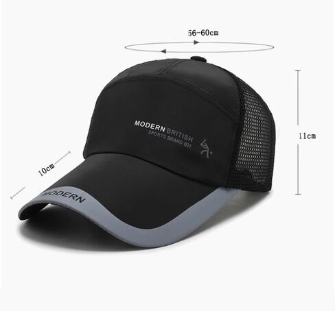 Running Baseball Cap for Men Women Summer Mesh Sun Cap Long Profile Sport Hat Quick Dry Trucker Hat for Camp Hiking Golf Cap in Saudi Arabia