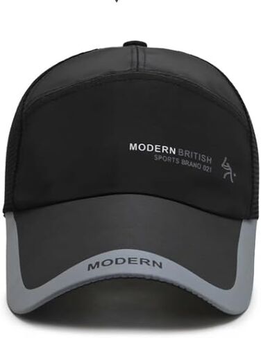 Running Baseball Cap for Men Women Summer Mesh Sun Cap Long Profile Sport Hat Quick Dry Trucker Hat for Camp Hiking Golf Cap in Saudi Arabia